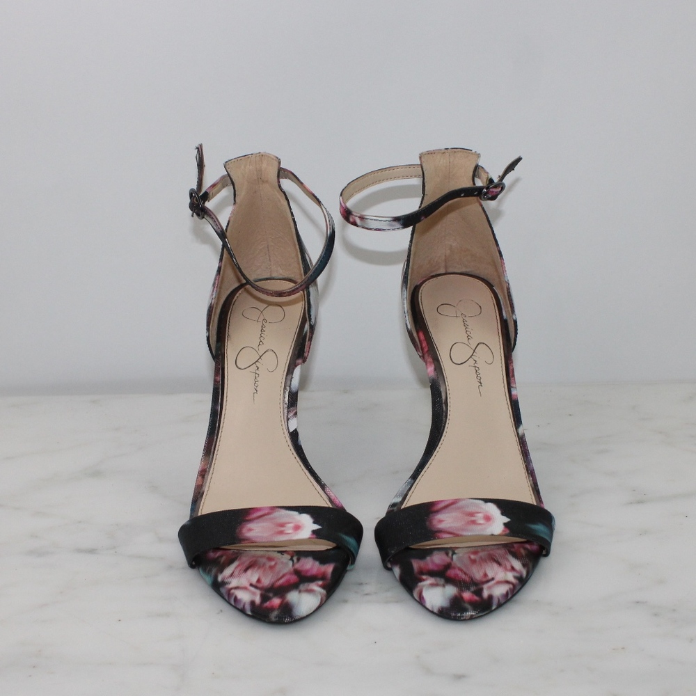 [Jessica Simpson] Mirena Floral Strappy Stiletto